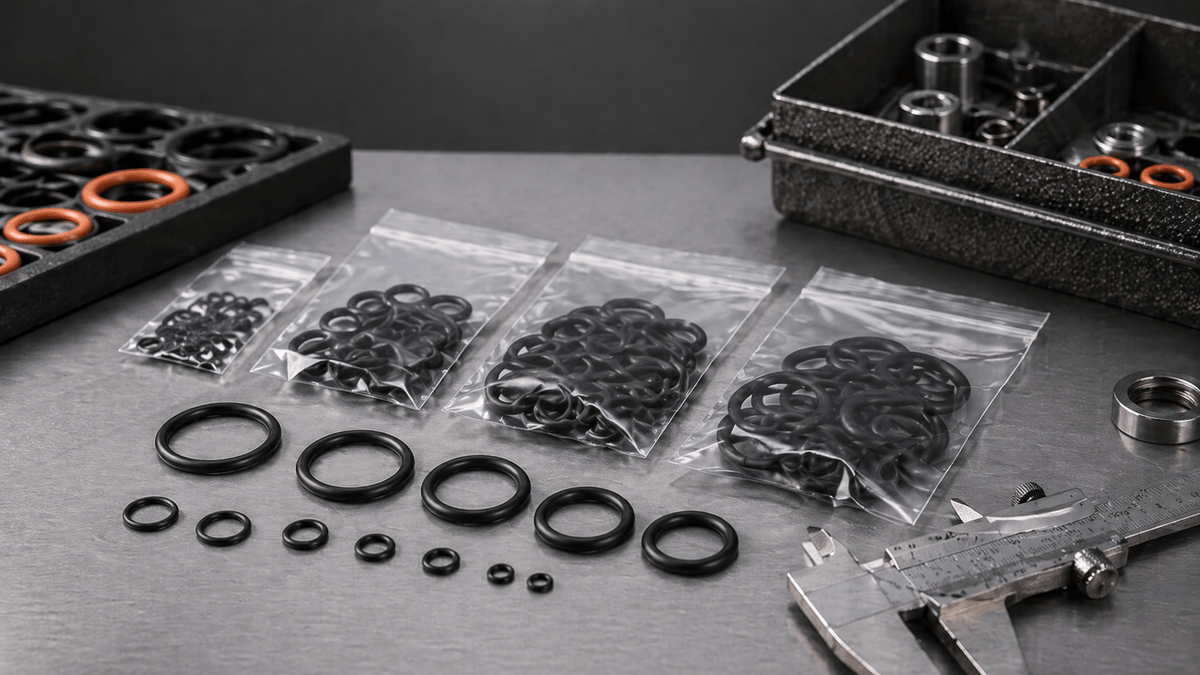 O-ring kit compared with exact-size O-ring small pack for replacement buying
