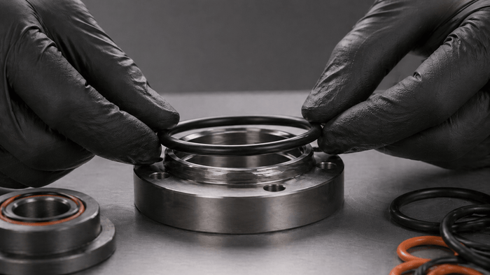 O-ring hardness guide showing Shore A ratings, rubber O-rings, and industrial sealing applications