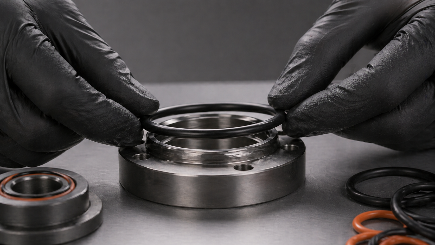 O-ring hardness guide showing Shore A ratings, rubber O-rings, and industrial sealing applications