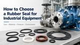 Industrial rubber seals and O-rings used with pumps, valves, flanges, and other industrial equipment.