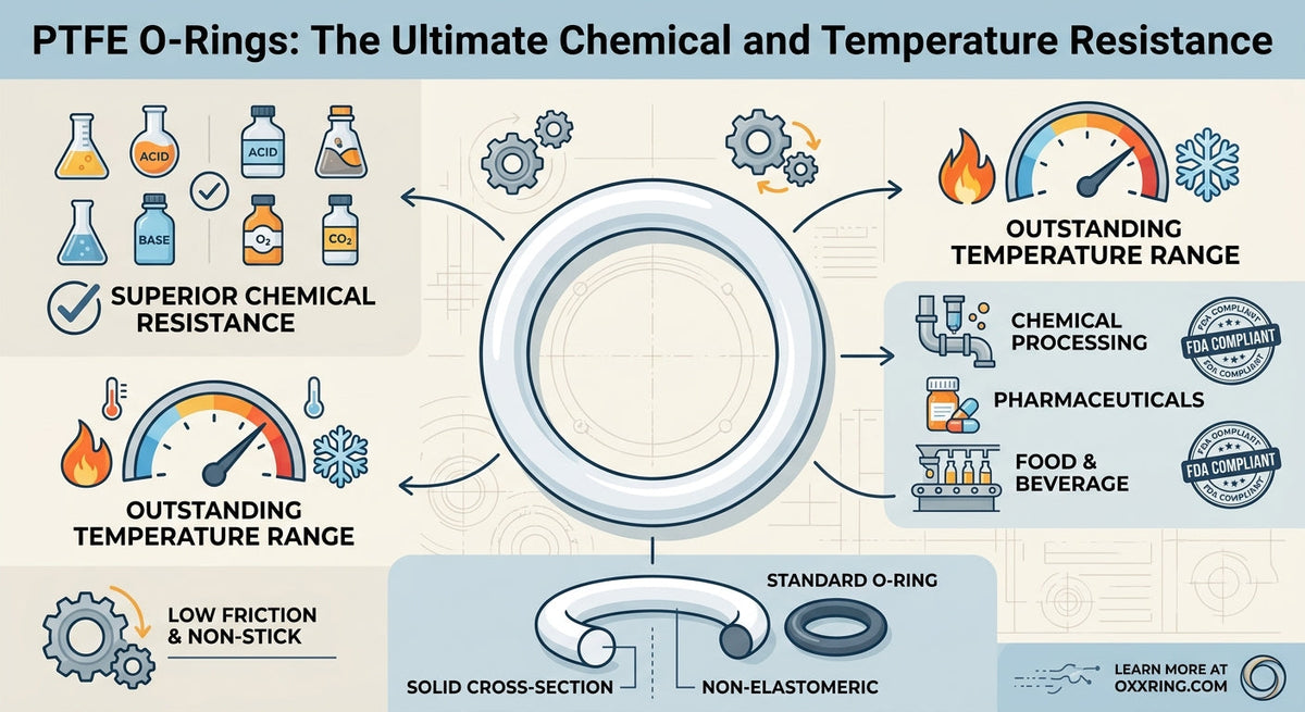 PTFE / Teflon O-Rings: Properties, Applications, and Selection Guide