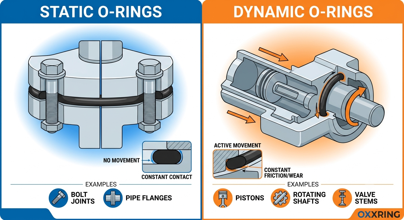 Static vs Dynamic O-Rings: What Buyers Should Know