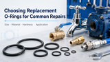Replacement O-rings for common faucet, valve, pump, hose fitting, and industrial equipment repairs.