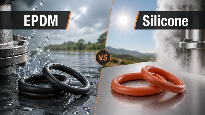 EPDM vs Silicone O-rings comparison for water steam outdoor and flexible sealing applications