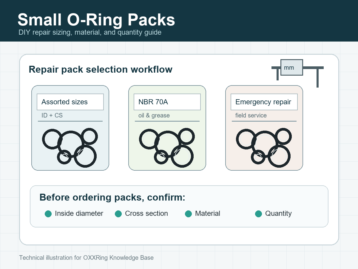 Small O-Ring Packs for DIY and Repair Work