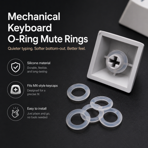 Mechanical keyboard O-ring mute rings for MX-style keycaps