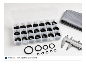 AS568 Small O-Ring Kit - NBR 70A organized kit detail image