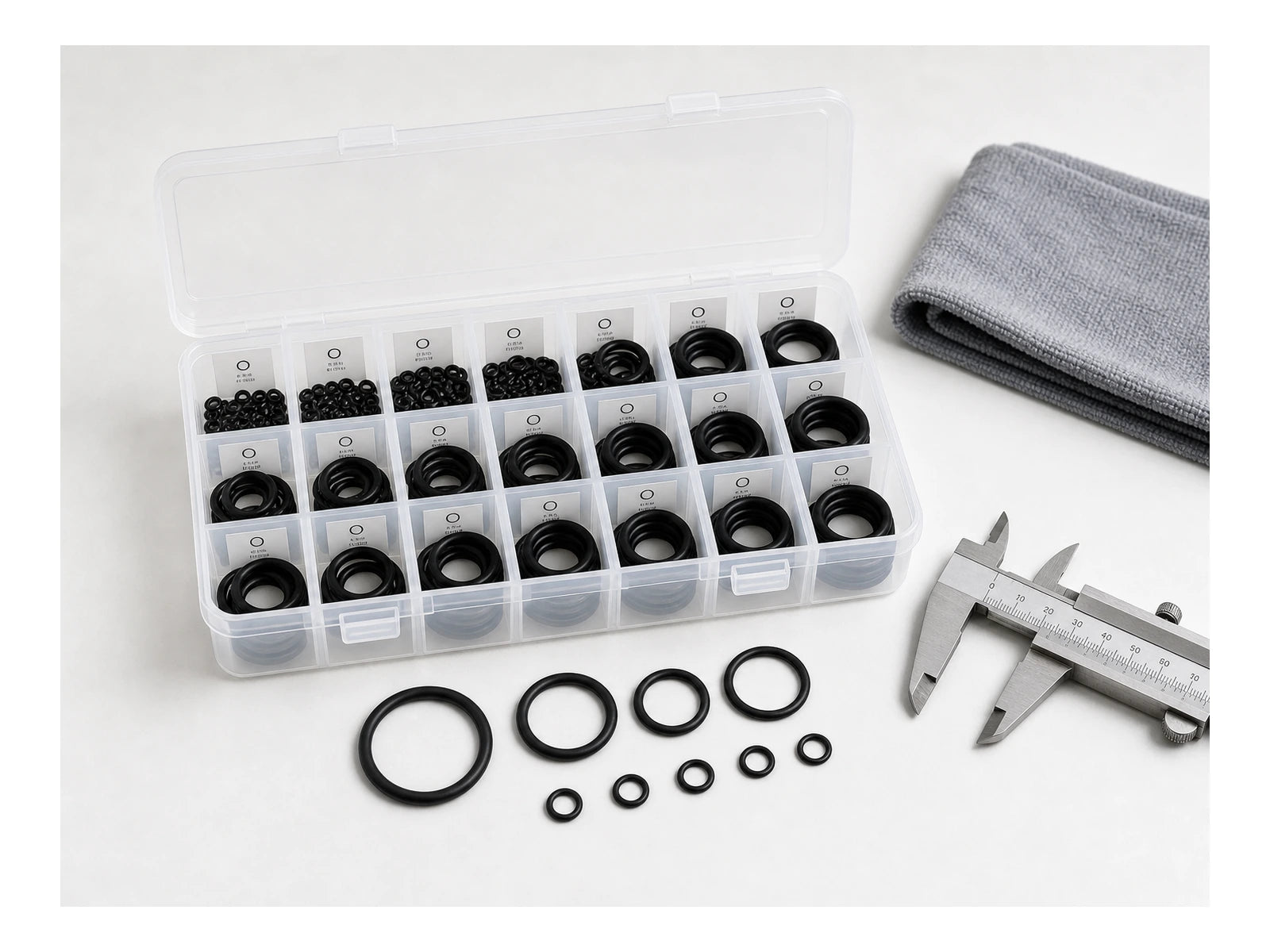 AS568 Small O-Ring Kit - NBR 70A compartment box product photo
