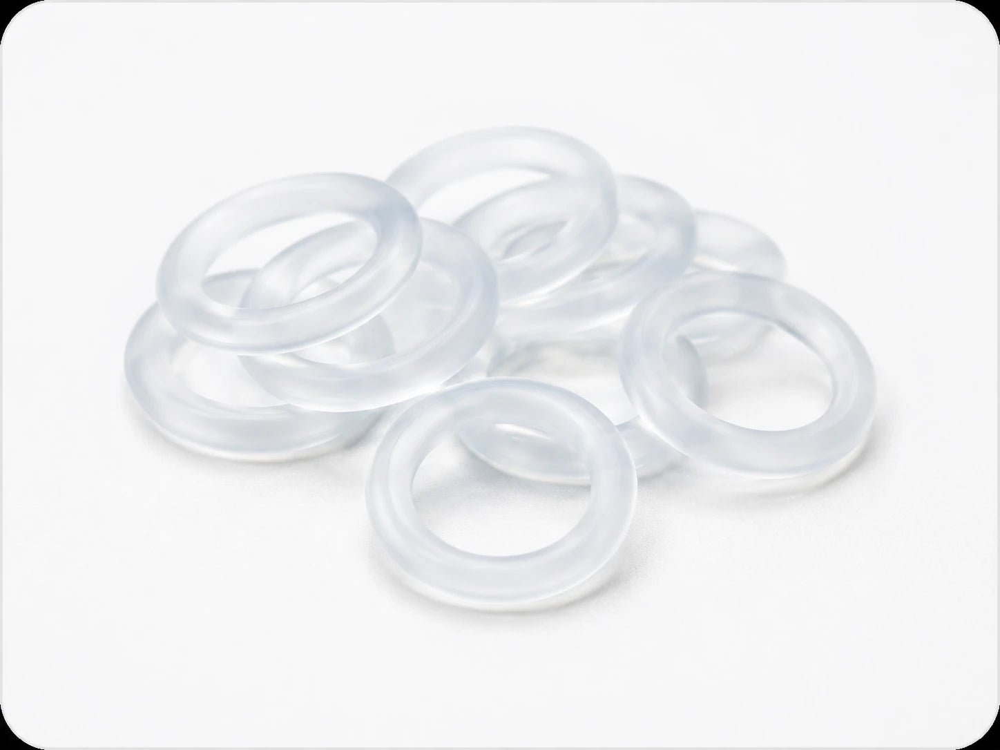 Reinforced Transparent · 120 pcs keyboard O-ring option