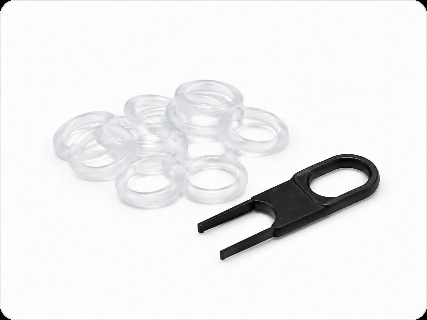 Regular Transparent · 120 pcs + Keycap Puller keyboard O-ring option